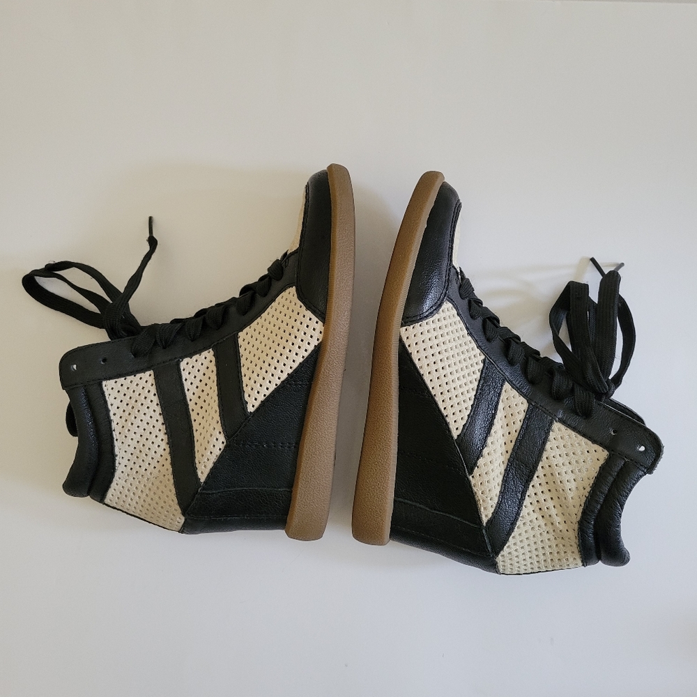 Women's leather platform shoes - Picture 8 of 11